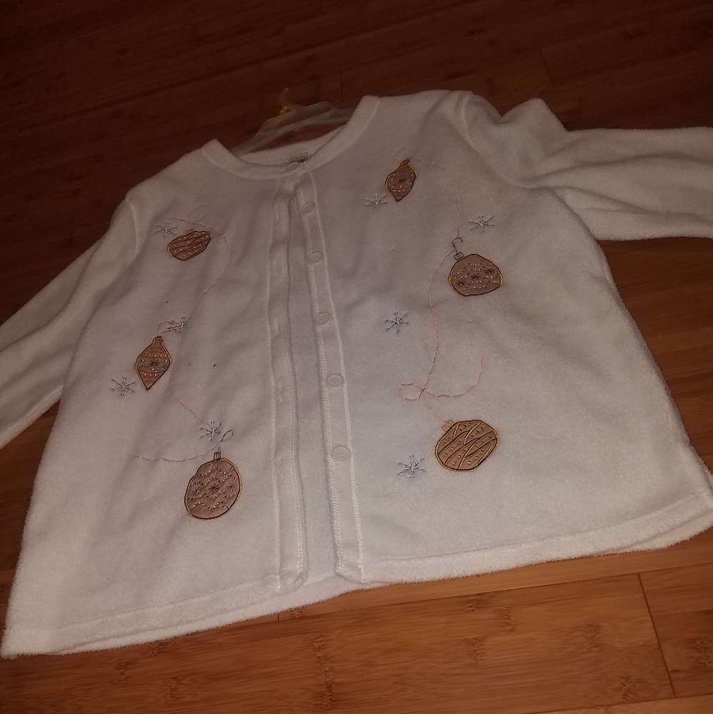 Premier International Ladies Plus White Sweater 2X